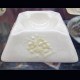 Belleek Square Ashtray Luster Ware Flowers