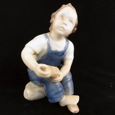 Bing & Grondahl BOY IN BLUE 5.75" tall NEW Denmark