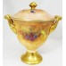 Coalport Covered Urn Pinter artist 7.25"  tall