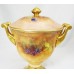 Coalport Covered Urn Pinter artist 7.25"  tall