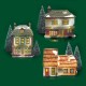 Department 56 Fezziwigs Warehouse 56.65005  SET OF 3 HOUSES