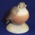 Royal Copenhagen ROBIN ON ROUND BASE 1.75" Model #2238