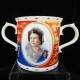 Royal Doulton Queen Elizabeth II Loving Cup 1992 3.5" tall