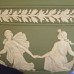 Wedgwood Dancing Hours Bowl Green & White 10" diameter