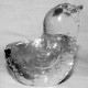 Baccarat Chick Head Up clear 762522 2.5" long 