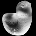 Baccarat Chick Head Up frost 762532 2.5" long 