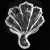 Baccarat Leaf Shaped Ashtray 732310 5" long