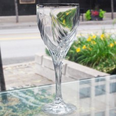 DEBUT PLATINUM by Lenox Crystal Wine 7.5" tall