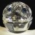Lalique Floride Turquoise Covered Box 4" wide