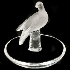 Lalique Thalie / Dove Pin Tray #10749 3.5" tall