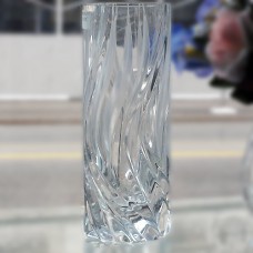 Peill Malachit Mit Keilschliff Vase #31390 height 9"