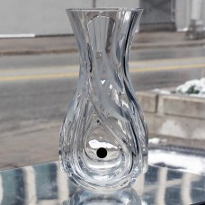 Peill Malachit Mit Keilschliff Vase #32576 height 8.5"