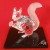 Swarovski Squirrel with black mirror 10th Anniversary 1997 