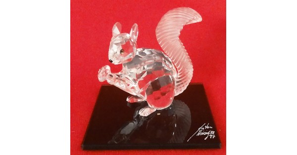 Swarovski Squirrel with black mirror 