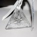 Waterford Times Square Ornament 2000 3" triangular 