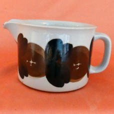 Arabia Finland Anemone Brown Creamer 2.6 inches tall