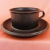 Arabia Ruska Cup & Saucer 2.2 inches tall flat cup