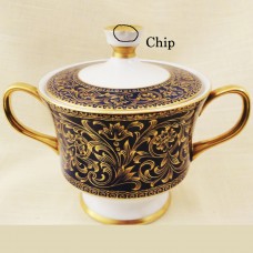 ARISTROCRAT by Sango Covered Sugar Bowl 4.25" Chip on Lid