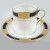 Aynsley Empress Cobalt & Gold After Dinner Cup & Saucer 