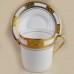 Aynsley Empress White & Gold After Dinner Cup & Saucer 