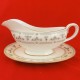 Aynsley Fleurette Gravy Boat & Stand