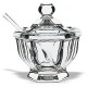 Baccarat Missouri Mustard Pot with spoon 830620 4.75" 