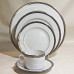 Bernardaud Limoges Athena platinum 5pc