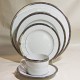 Bernardaud Limoges Athena platinum 5pc