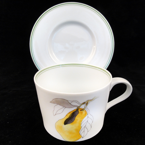 Block Spal Block Spal Assorted Fruits Pear Cup & Saucer