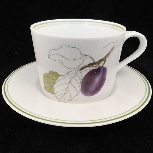 Block Spal Block Spal Assorted Fruits Plum Cup & Saucer
