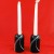 Block Spal Black Pearl Candle Sticks Pair 4.25" tall