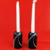 Block Spal Black Pearl Candle Sticks Pair 4.25" tall