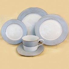 Block Spal Grey Dawn Platinum 5 Piece Place Setting 