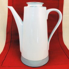 Block Spal Grey Dawn Platinum Coffee Pot 9.25" tall 