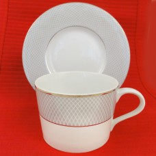 Block Spal Grey Dawn Platinum Cup & Saucer 
