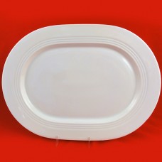 Block Spal Odyssey White Platter Oval 15.5"