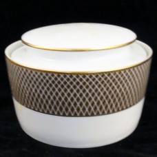 Block Spal Terra Covered Sugar Bowl gold band