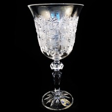 Bohemian Queen Annes Lace Crystal Sherry 5.8" Czech