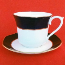 Caverswall Salisbury Cobalt Cup & Saucer