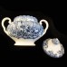 COACHING SCENES BLUE by Johnson Brothers Covered Sugar Bowl 5"