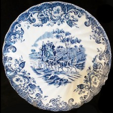 COACHING SCENES BLUE by Johnson Brothers Tea Saucer