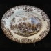 COACHING SCENES BROWN by Johnson Brothers Dinner 9.8"