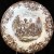 COACHING SCENES BROWN by Johnson Brothers Dinner 9.8"
