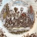 COACHING SCENES BROWN by Johnson Brothers Platter 12"