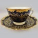 Coalport Anniversary Cobalt Cup &  Saucer