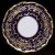 Coalport Anniversary Cobalt Dinner Plate 10.5 diameter