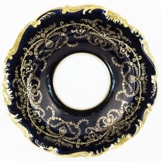 Coalport Anniversary Cobalt Rim Soup 7.75 inches diameter