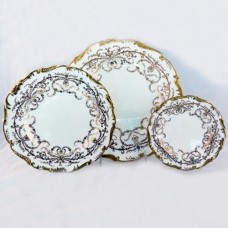 Coalport Anniversary White Dinner Plate 10.5 diameter