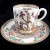 Coalport INDIAN TREE After Dinner Cup & Saucer Green Mark