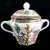 Coalport INDIAN TREE Covered Sugar Bowl 5" tall